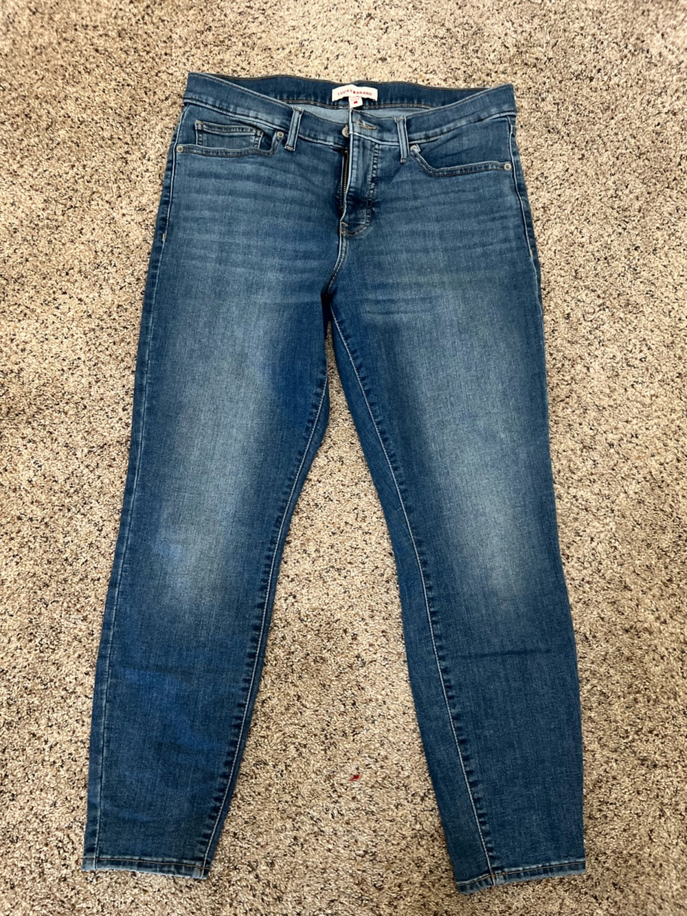Lucky Brand Women's Faded Blue Skinny Jeans